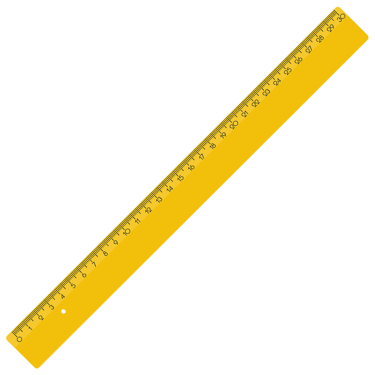 Lineal 30 cm gelb