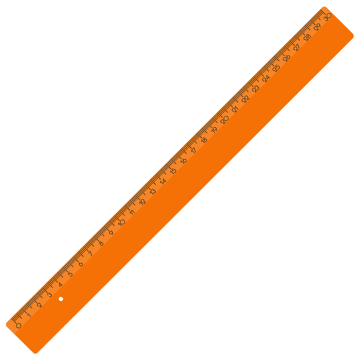 Lineal 30 cm orange