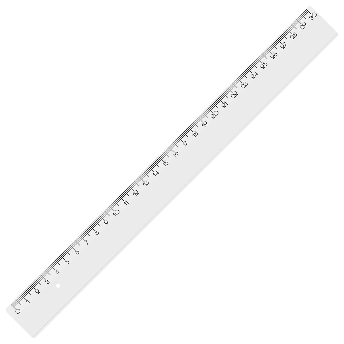 Lineal 30 cm glasklar