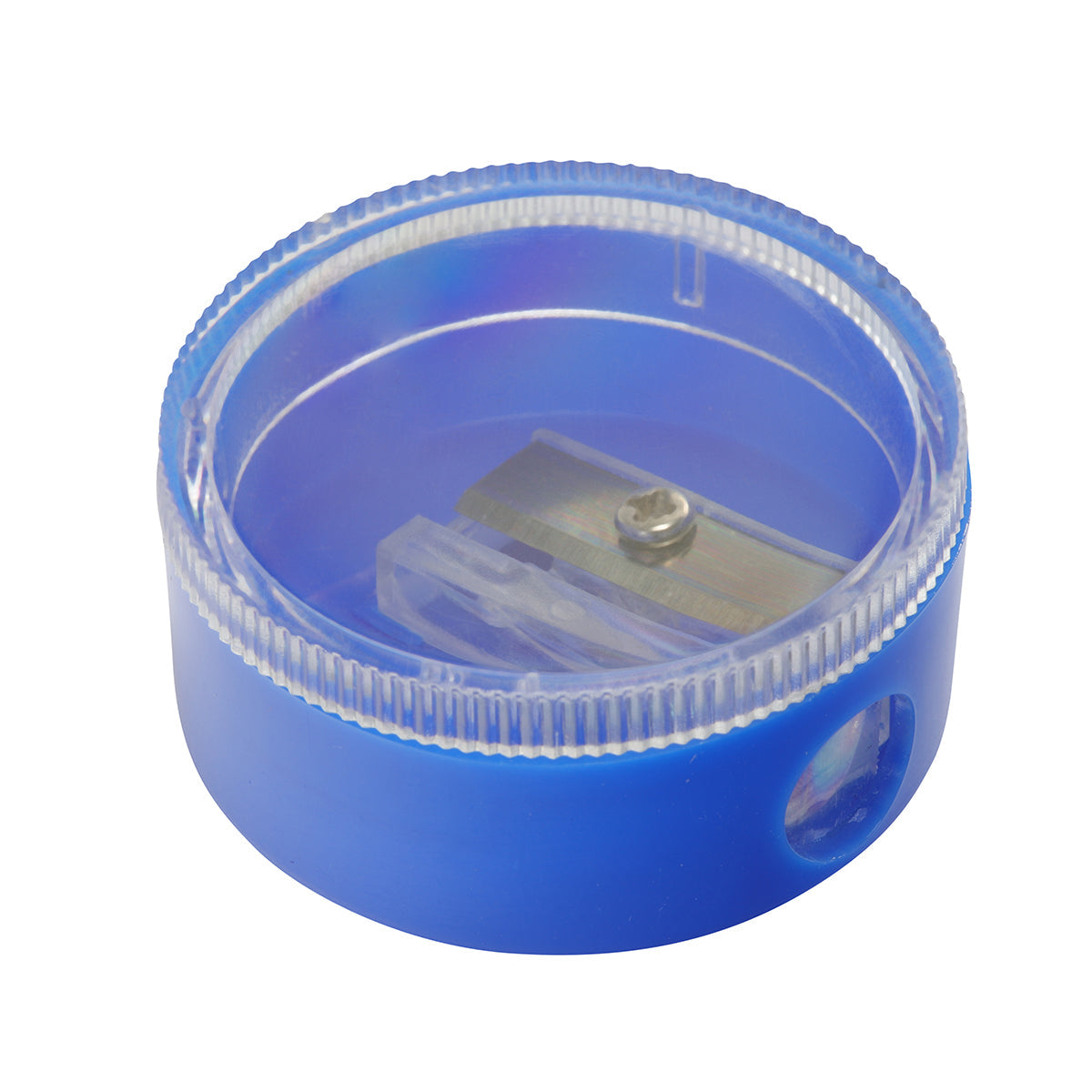 Spitzer, rund blau