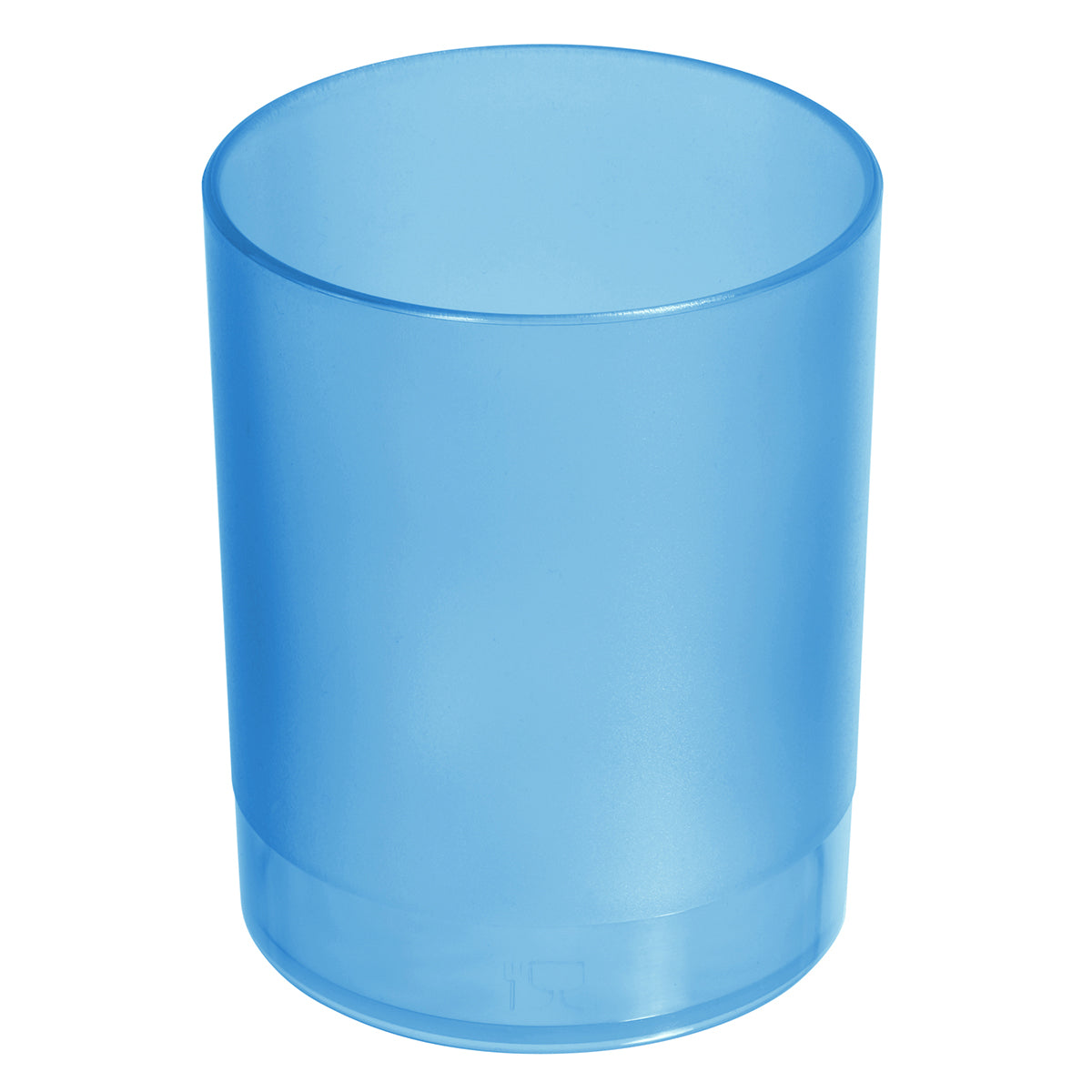 Stifteköcher gefrostet blau