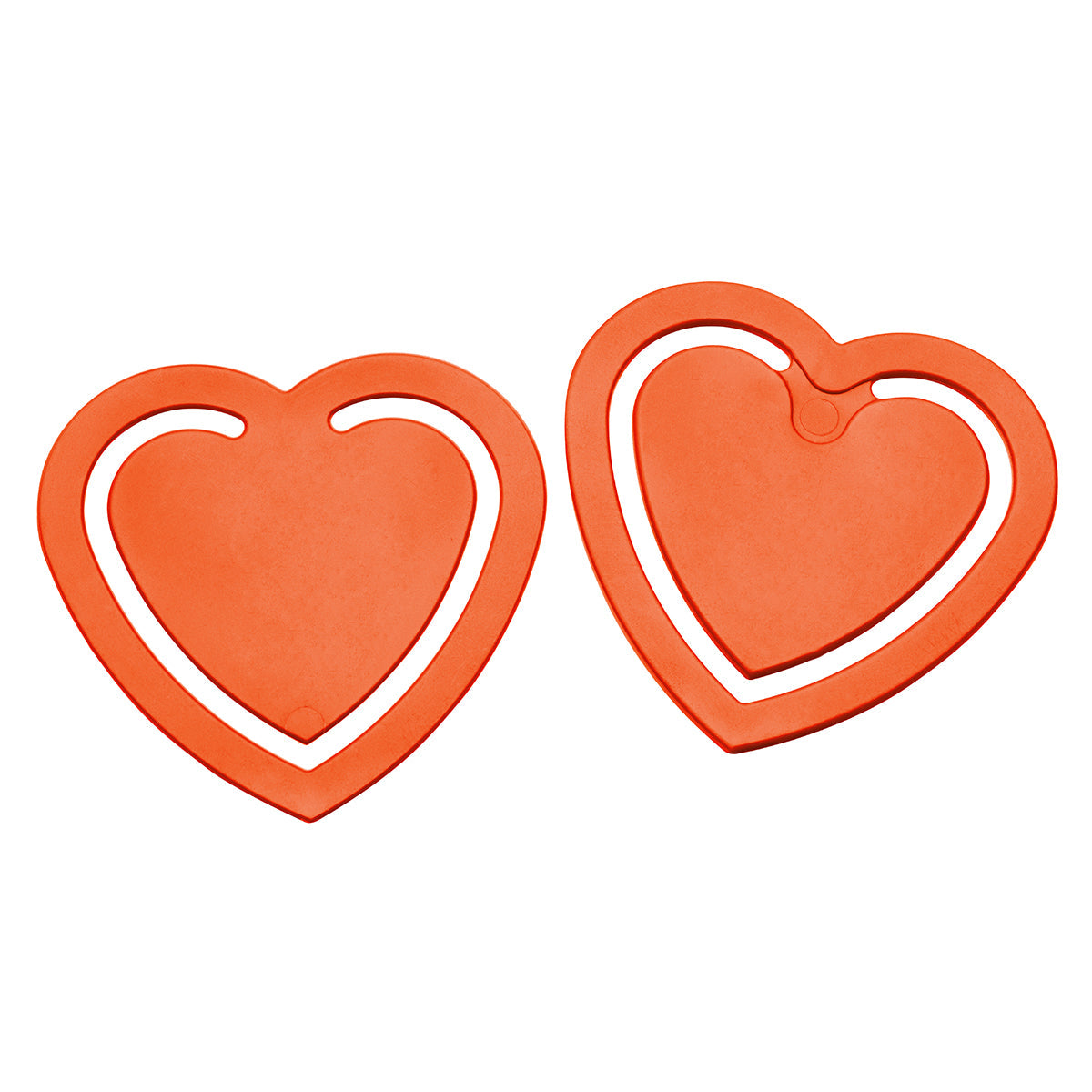 Zettelklammer "Herz" orange