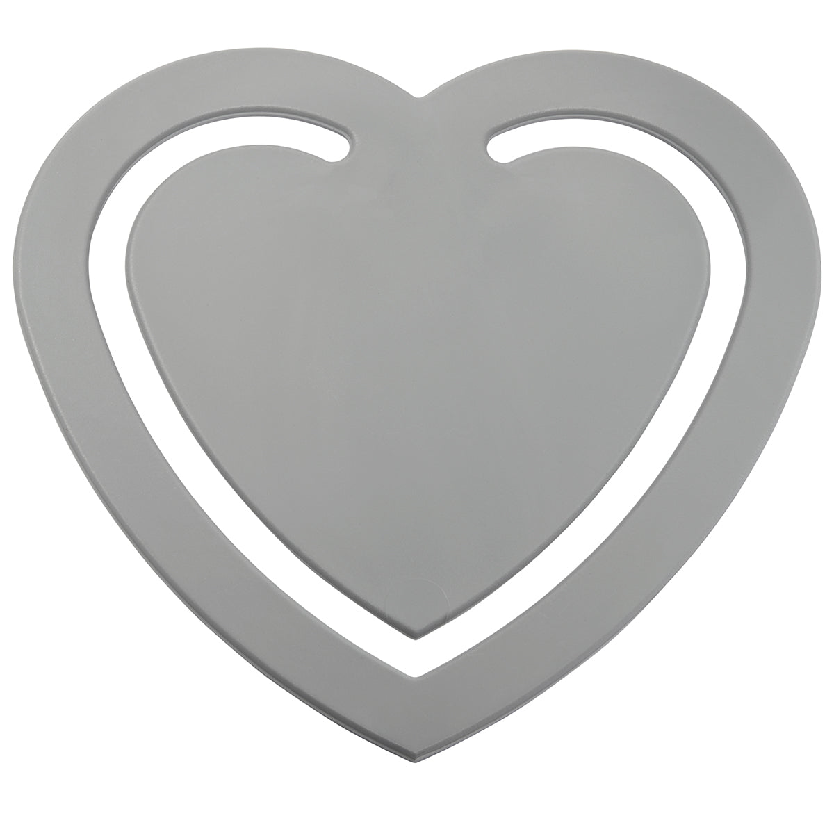 Zettelklammer Recycling "Herz" recycling grau