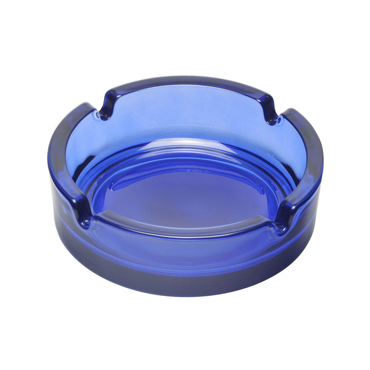 Glasaschenbecher blau-transparent