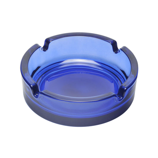 Glasaschenbecher blau-transparent