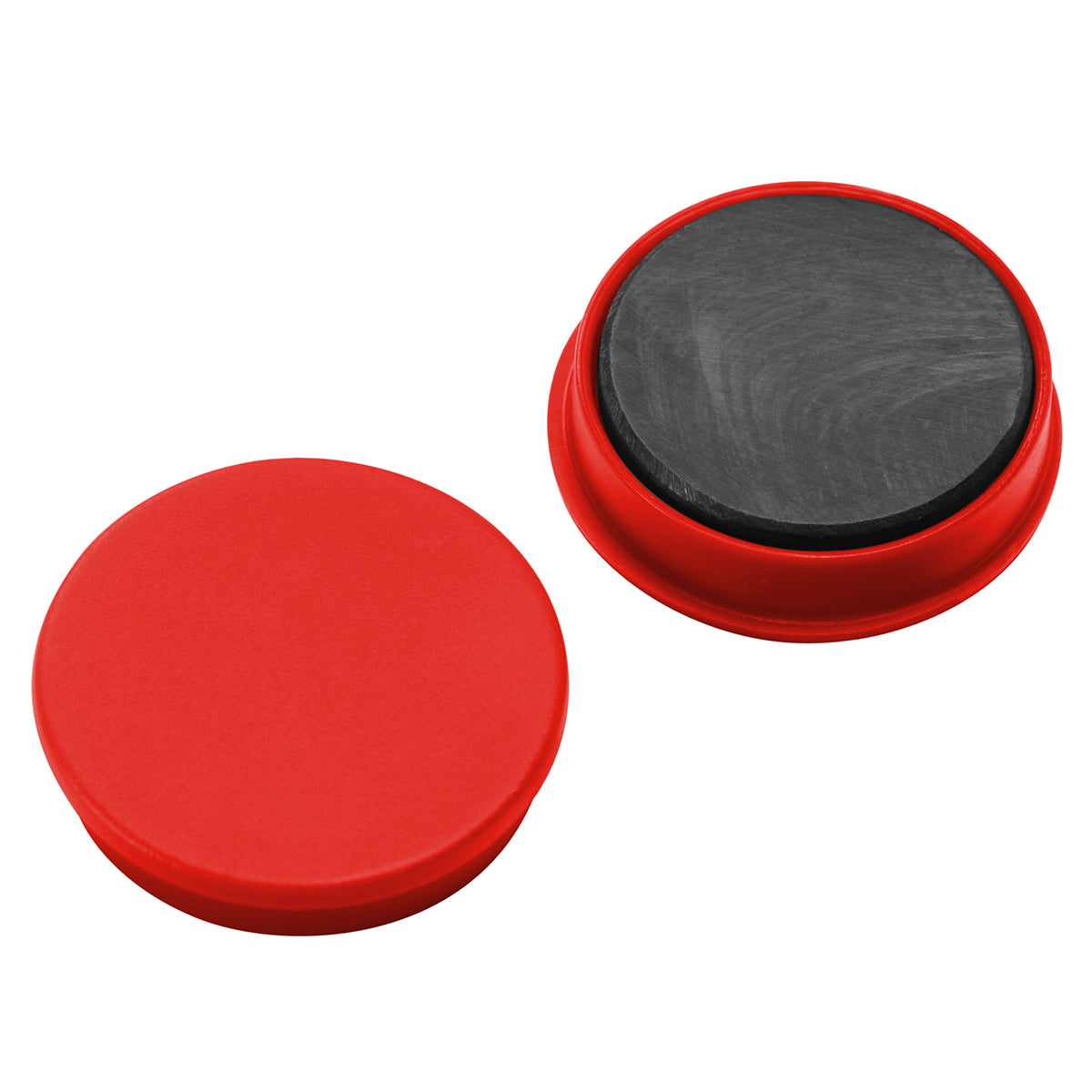 Magnet, rund rot