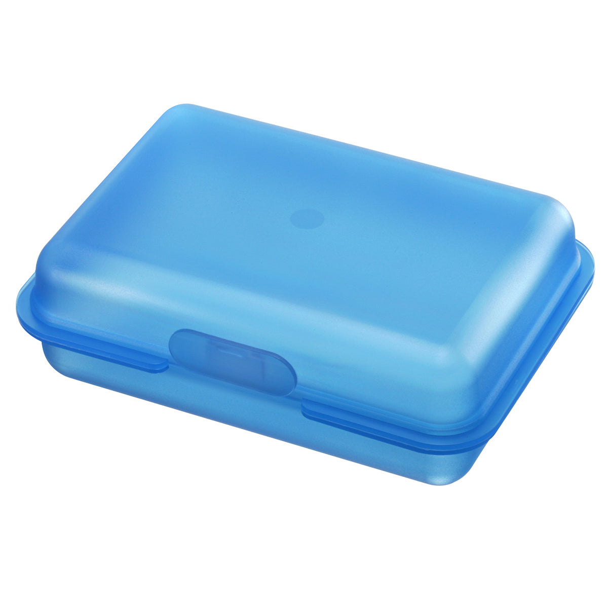 Brotdose/Butterdose gefrostet blau