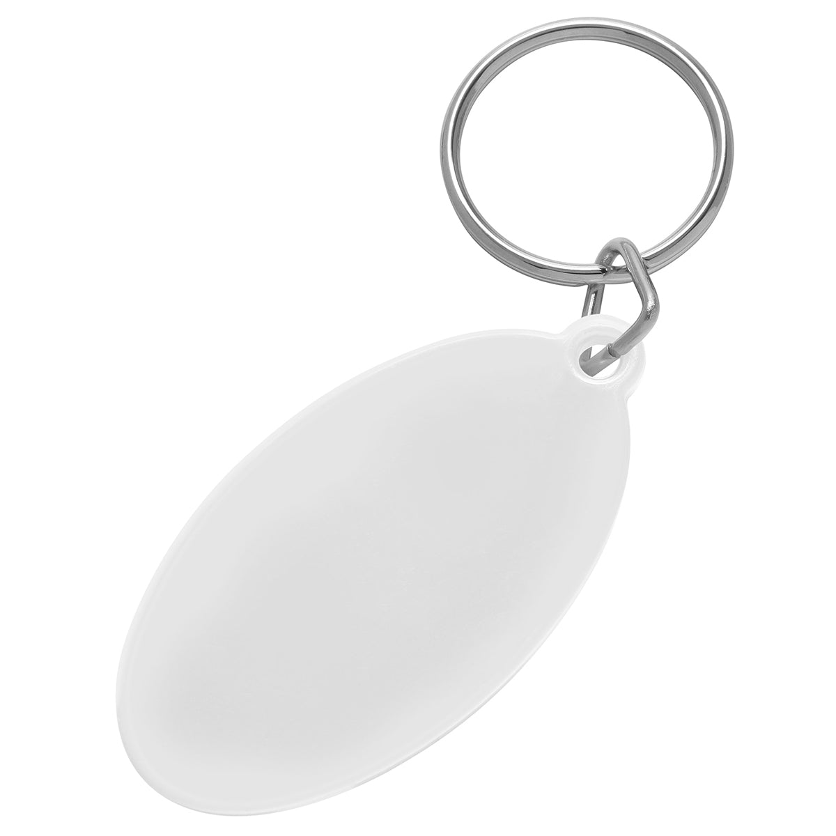 Schlüsselanhänger "Oval" weiß