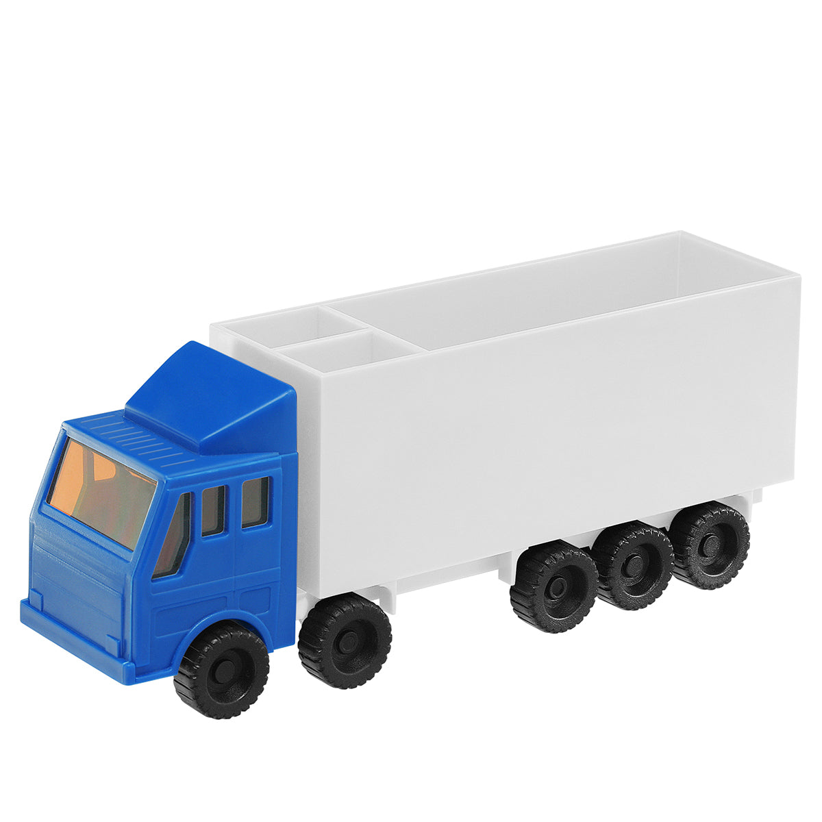 Zettelbox mit Köcher "LKW" blau