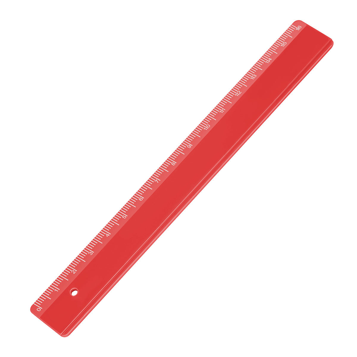 Lineal 16 cm rot