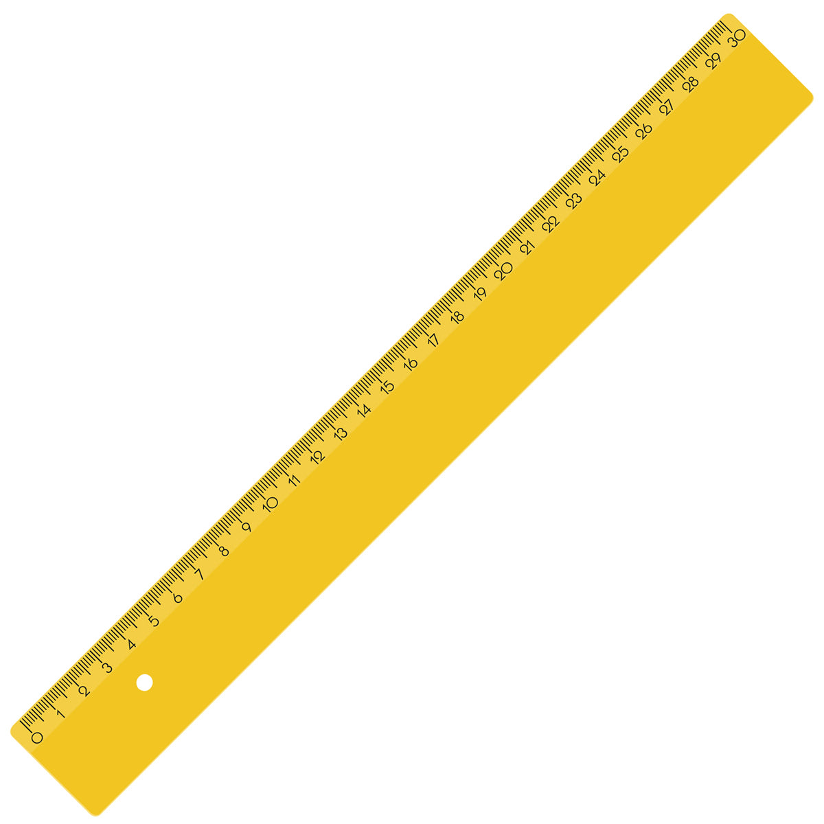Lineal 30 cm gelb