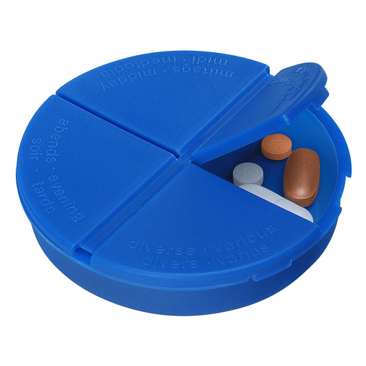 Pillendose "Gamma" blau