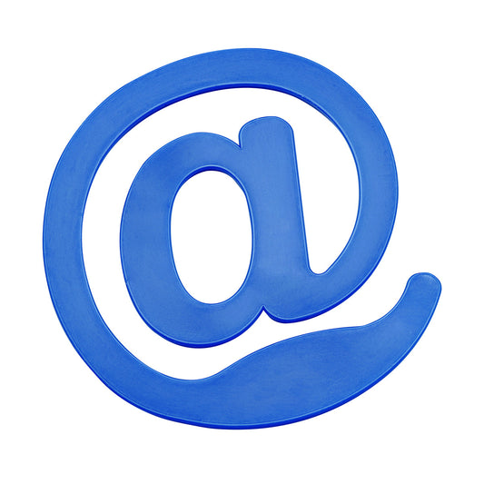 Zettelklammer "@-Zeichen" blau
