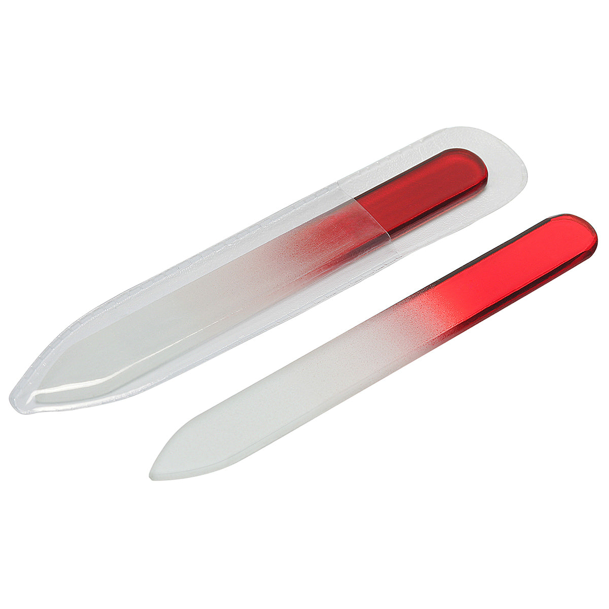 Glasnagelfeile rot-transparent