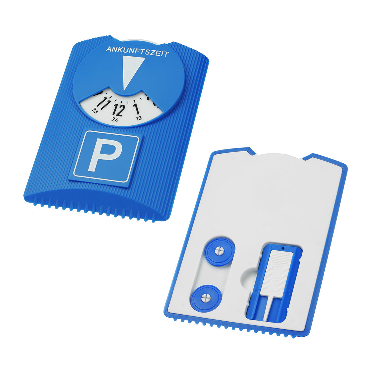 Parkscheibe "Design" blau