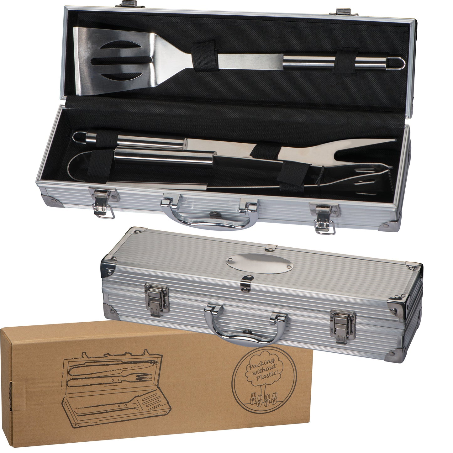 Grillkoffer aus Metall GAVIN