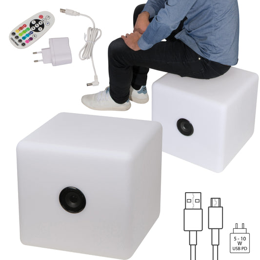 Farbwechselnder LED-Lautsprecher XXL DONATO