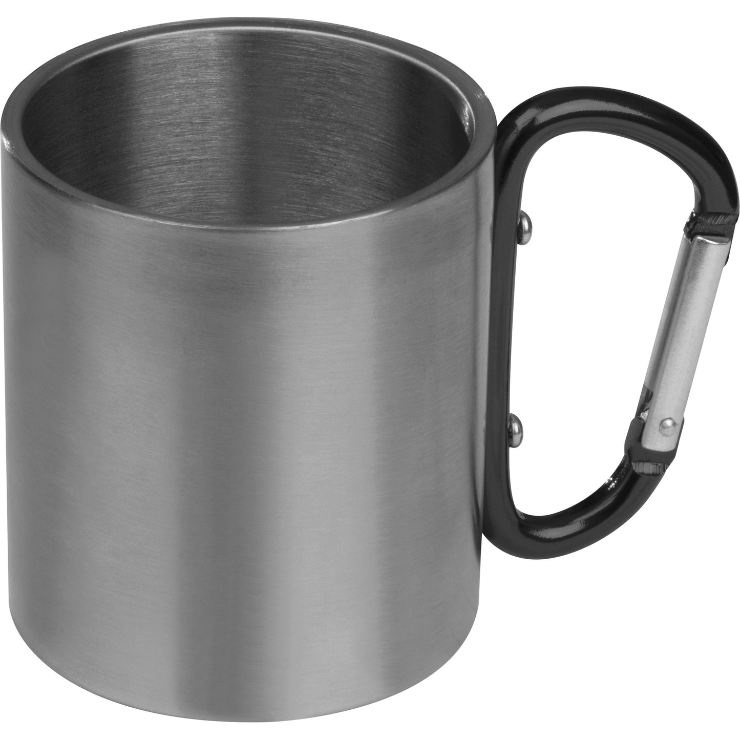 Tasse aus Metall mit Karabinerhaken, 200ml ANGELICA