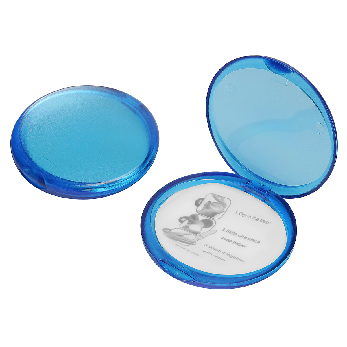 Seifendose gefrostet blau