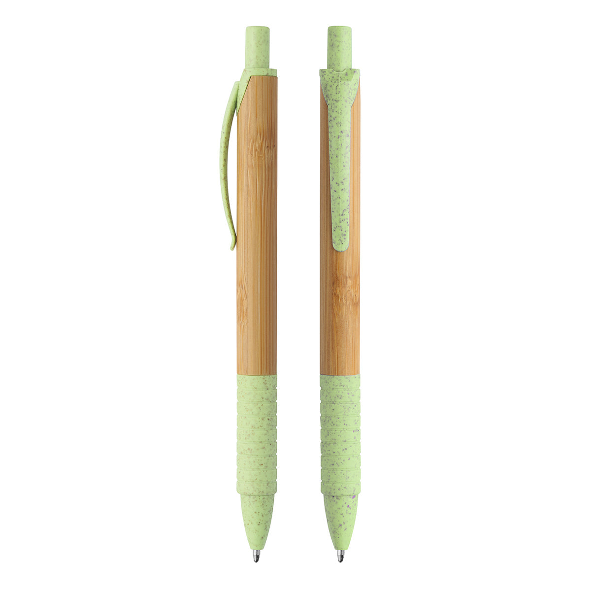 Druckkugelschreiber Bambus beige