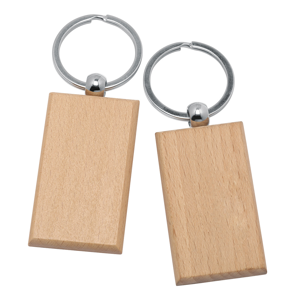 Schlüsselanhänger Holz beige