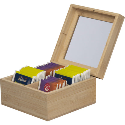 Teebox aus Bambus für 40 Teebeutel SIMONETTA