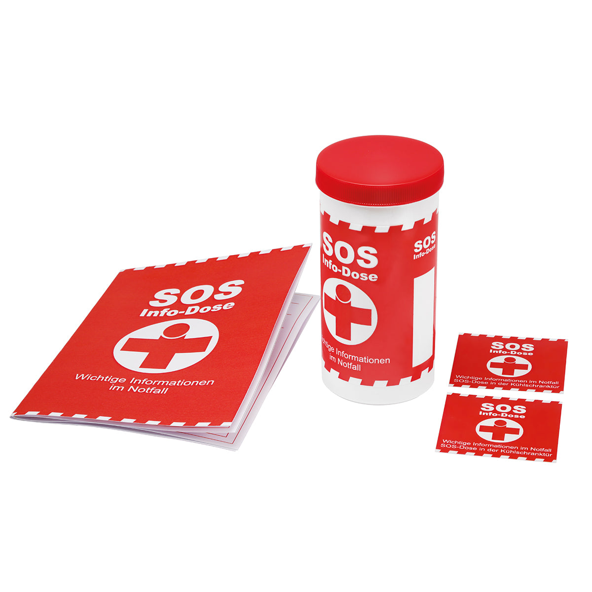 SOS-Info-Dose weiß