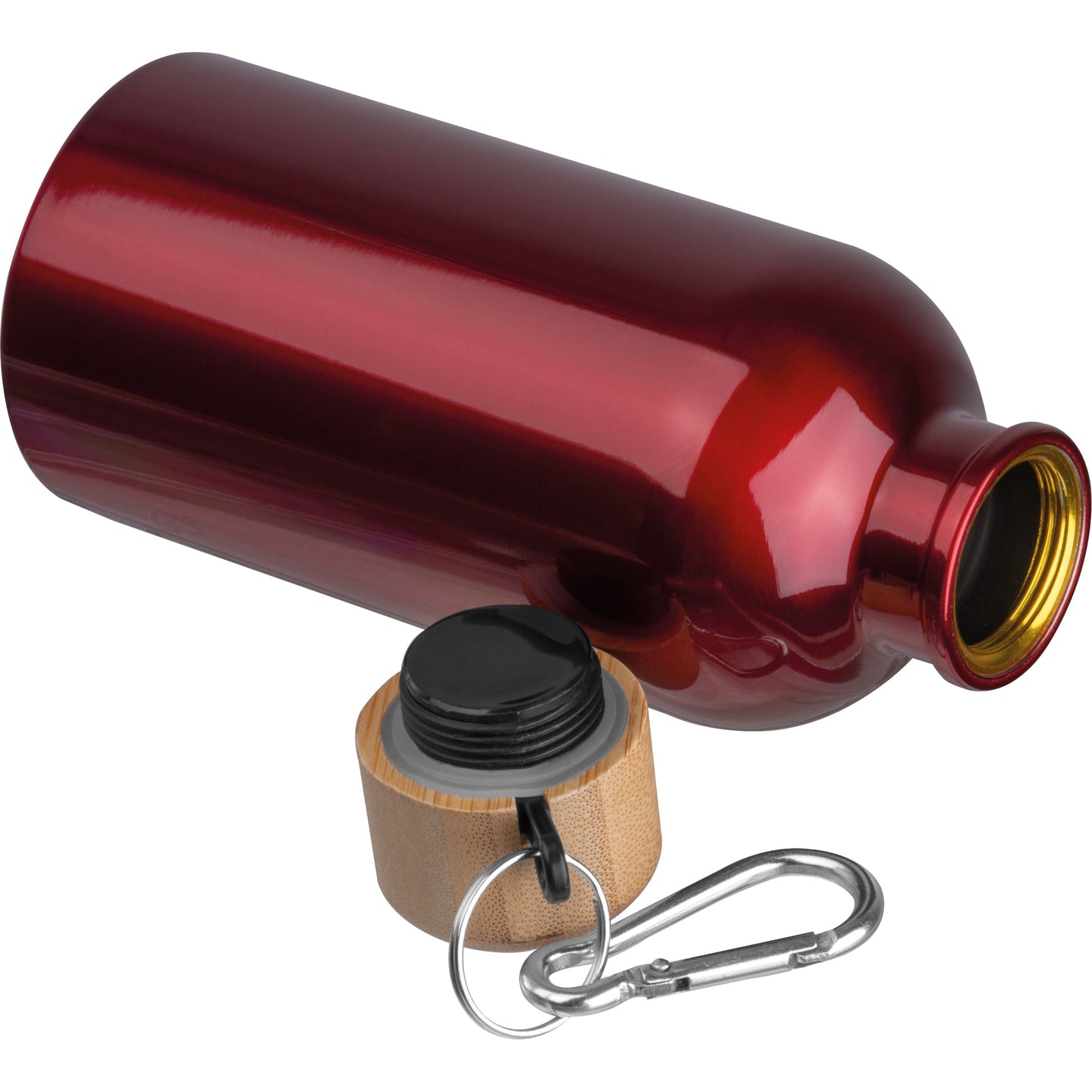 Edelstahltrinkflasche mit Karabiner, 400ml MARILYN