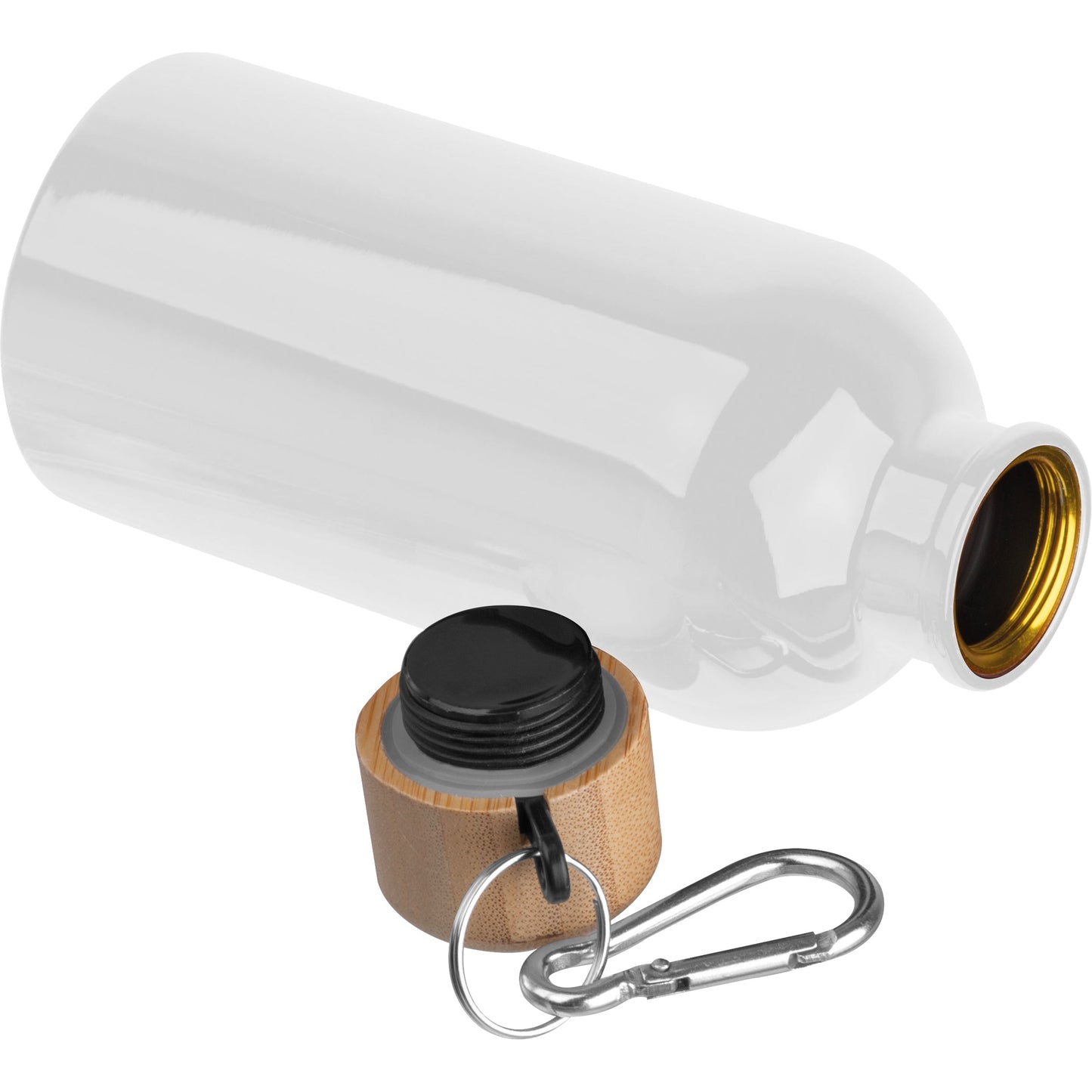 Edelstahltrinkflasche mit Karabiner, 400ml MARILYN
