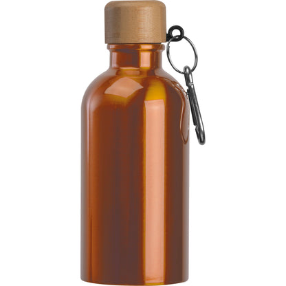 Edelstahltrinkflasche mit Karabiner, 400ml MARILYN