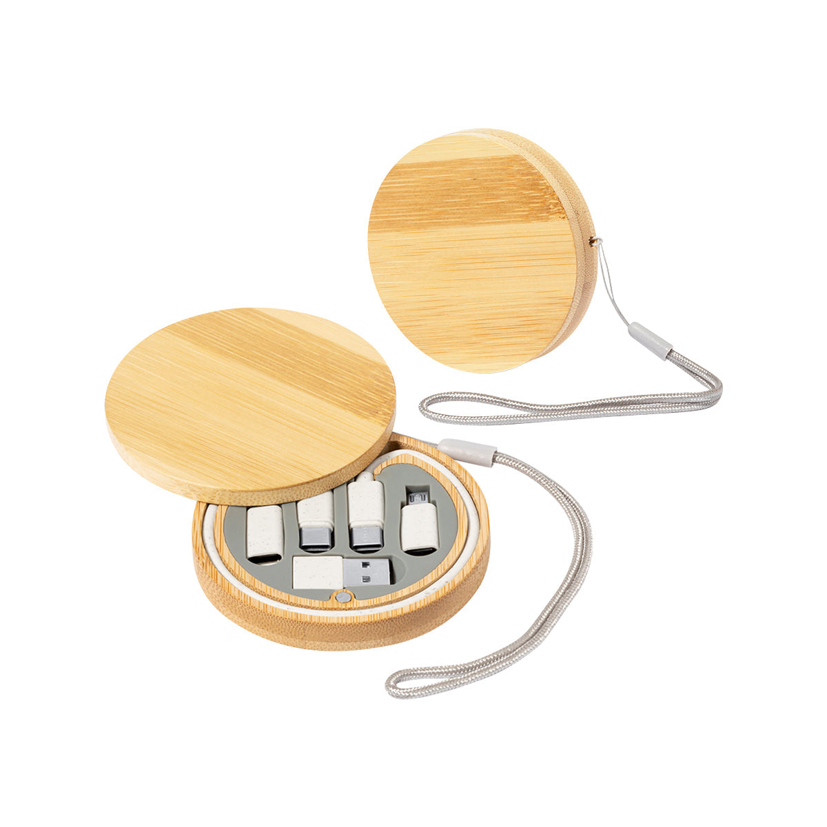Kabel- und Adapter-Set "ECO" beige