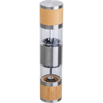 Salz- & Pfeffermühle aus Edelstahl und Bambus BEATA