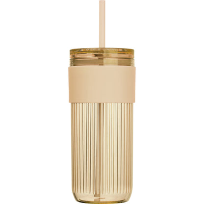Becher mit Trinkhalm, 660ml SOLEDAD