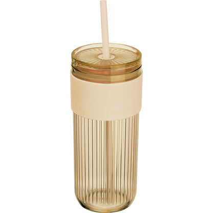 Becher mit Trinkhalm, 660ml SOLEDAD