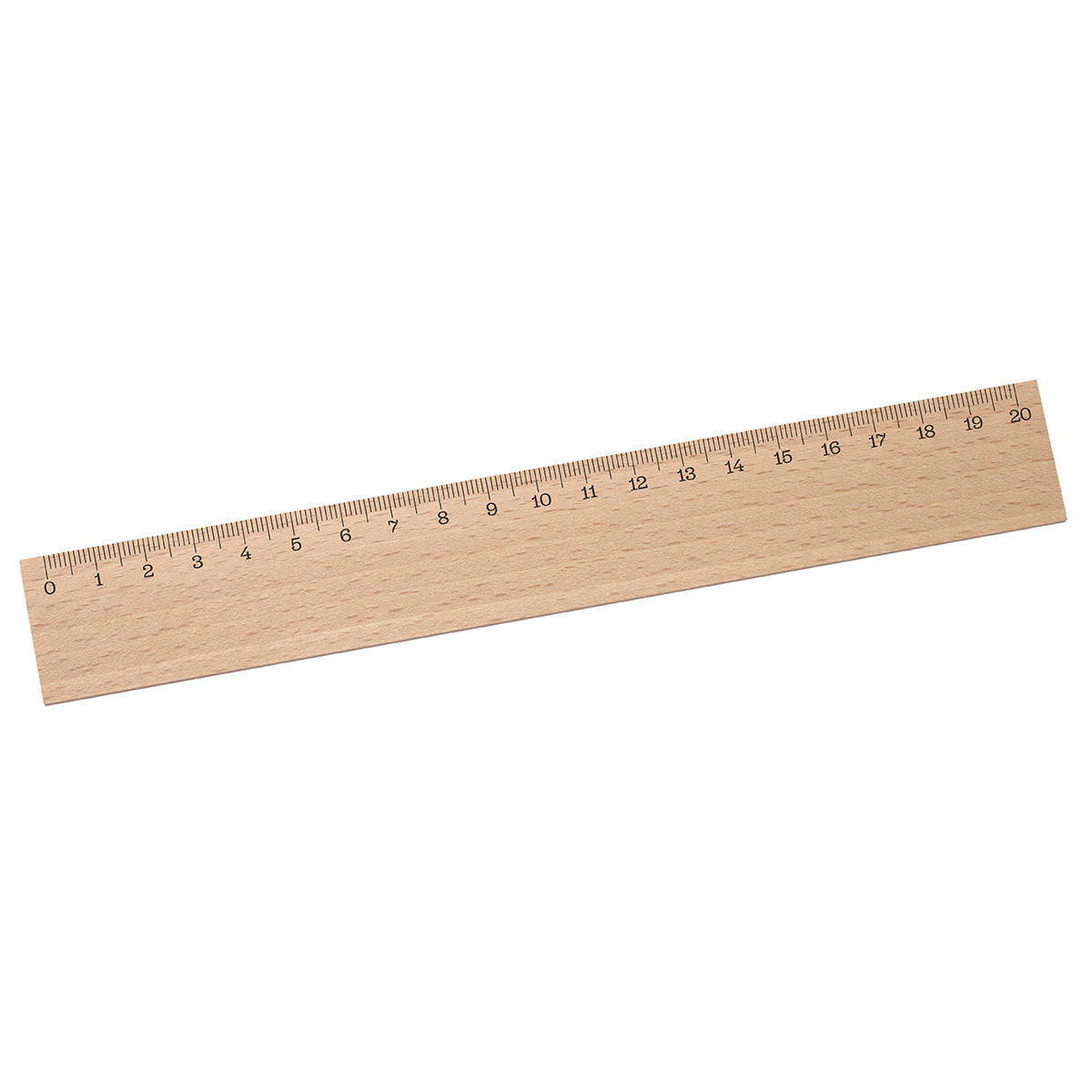 Lineal Holz 20 cm beige