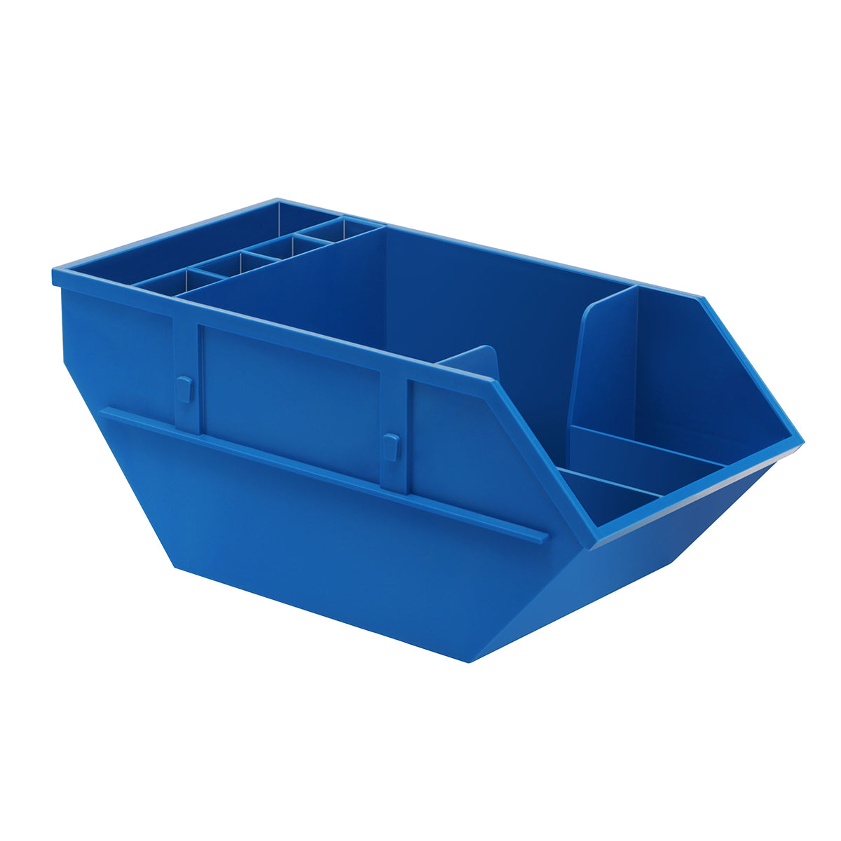 Zettelbox mit Köcher "Container" blau