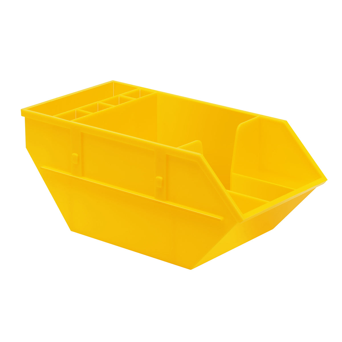 Zettelbox mit Köcher "Container" gelb