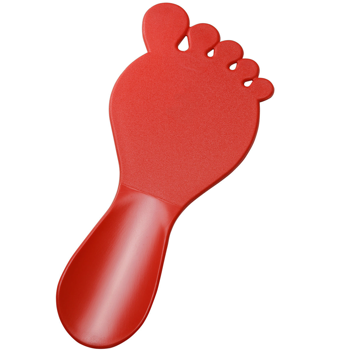 Schuhlöffel "Fuß" rot