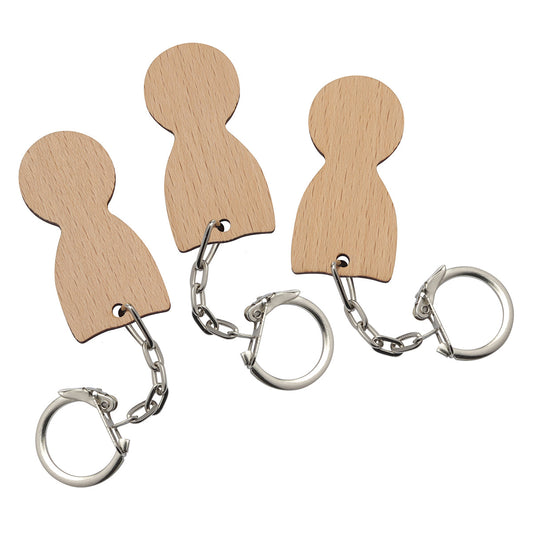 Einkaufswagenlöser Holz beige
