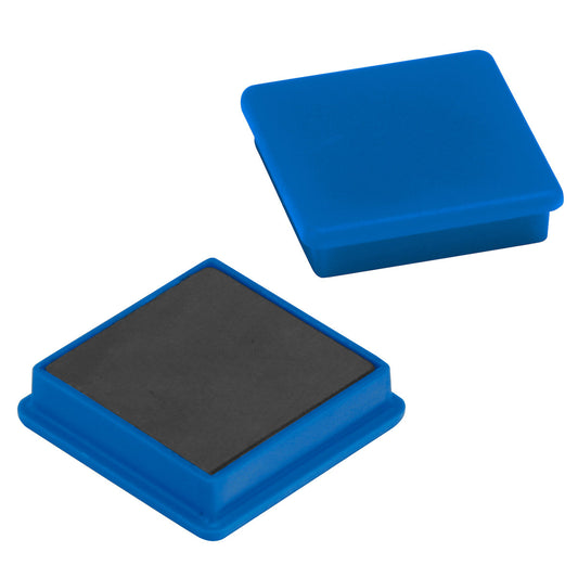 Magnet, quadratisch blau