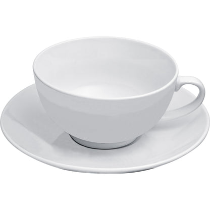 Teekanne mit Tasse und Untersetzer aus Porzellan ELIAS