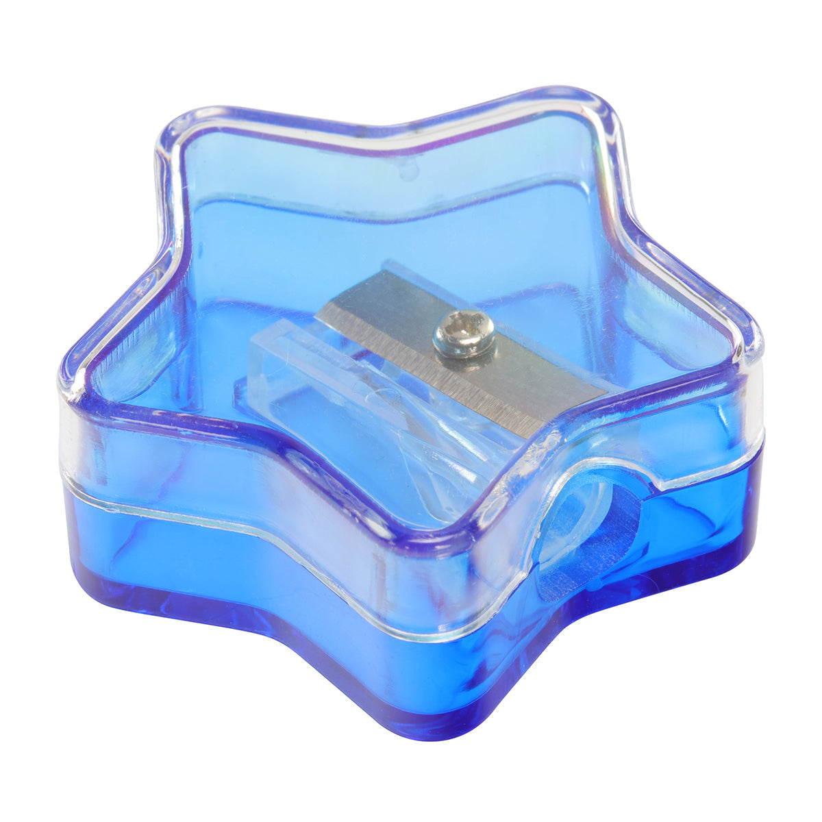 Spitzer "Stern" blau-transparent