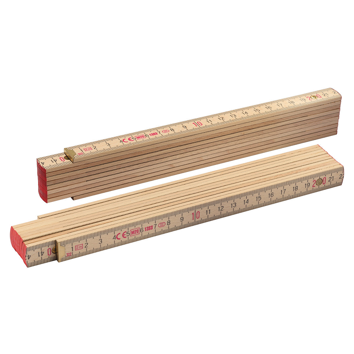Zollstock Holz beige