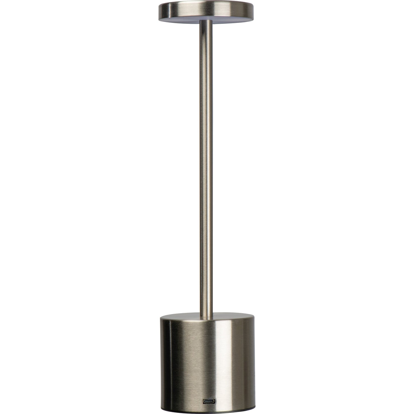 Tischlampe aus Edelstahl mit Akku  ANNETTE