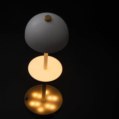 Tischlampe aus Edelstahl mit Akku  CODY
